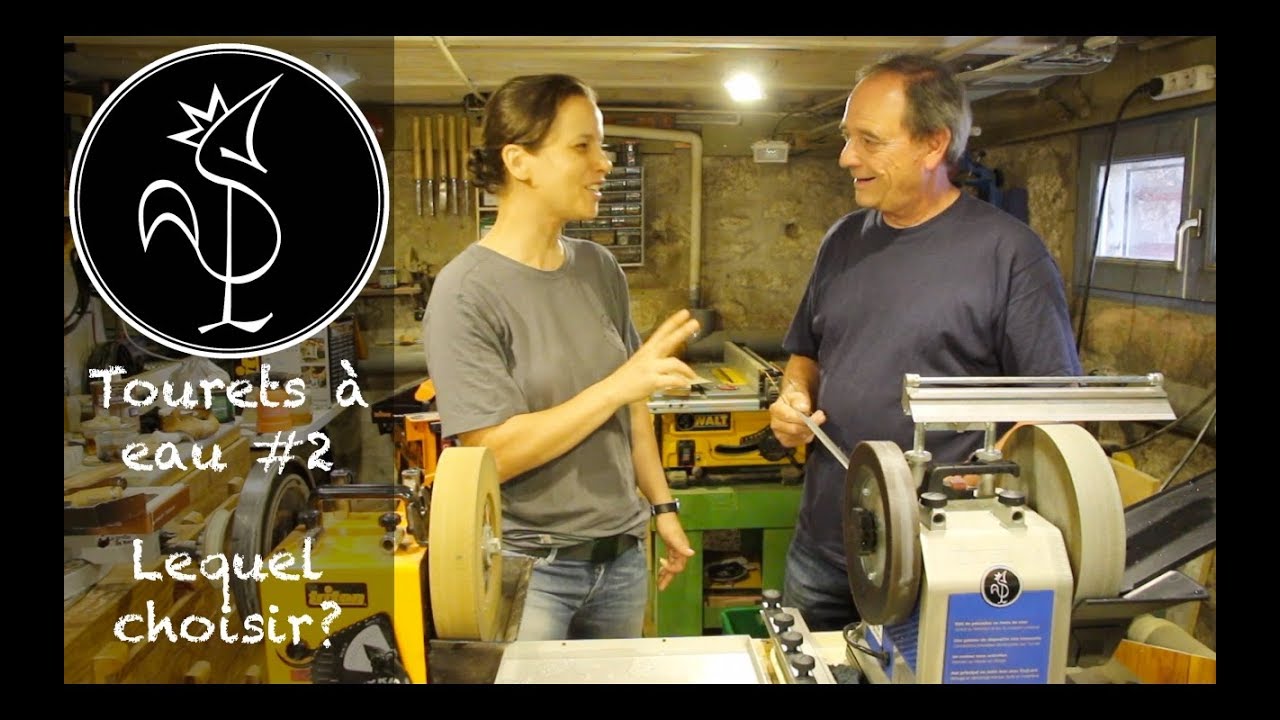 Touret à eau : affutage de fers de rabot et de fers longs sur Triton et Tormek T8 - usure meule