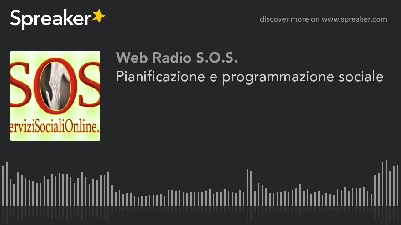 Pianificazione e programmazione sociale