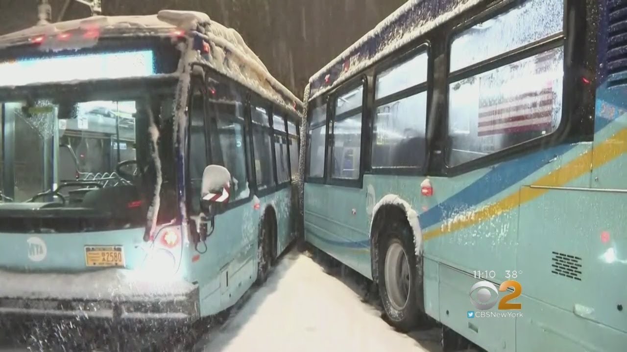 Widespread Issues Reported With MTA Buses Due To Snowstorm