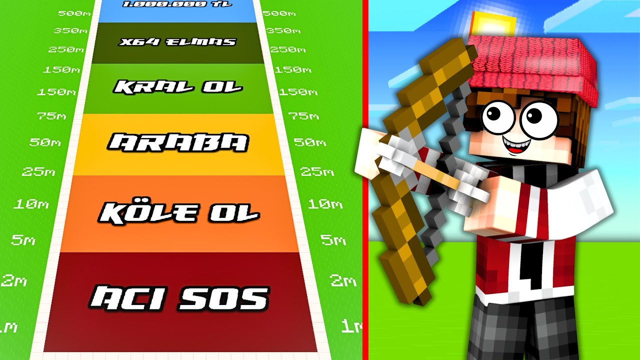 CEZALI OK ATMA YARIŞMASI w/@sebinchi - MINEGREEN Minecraft