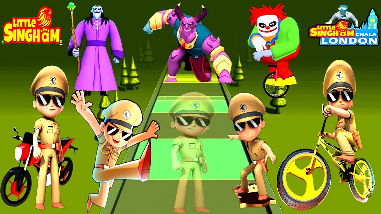 Little Singham Chala London vs Little Singham Super Skater vs Little Singham Gameplay 