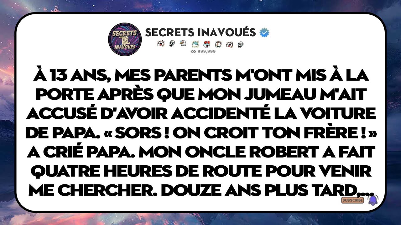 Mes Parents Ont Cru Le Mensonge De Mon Jumeau À 13 Ans. Les Mains De Maman Tremblaient Au Mit.