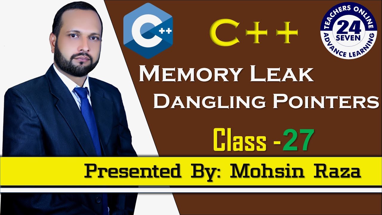 CS201 Short Lecture - 27 | VU Short Lecture | Memory Leak & Dangling Pointers in (Urdu / Hindi)