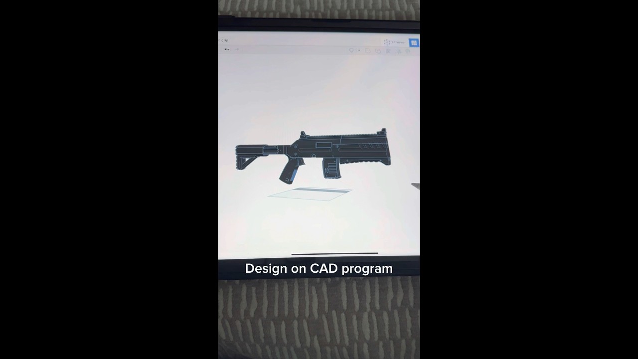 3-D printing a aftermarket chassis for the Mossberg 702
