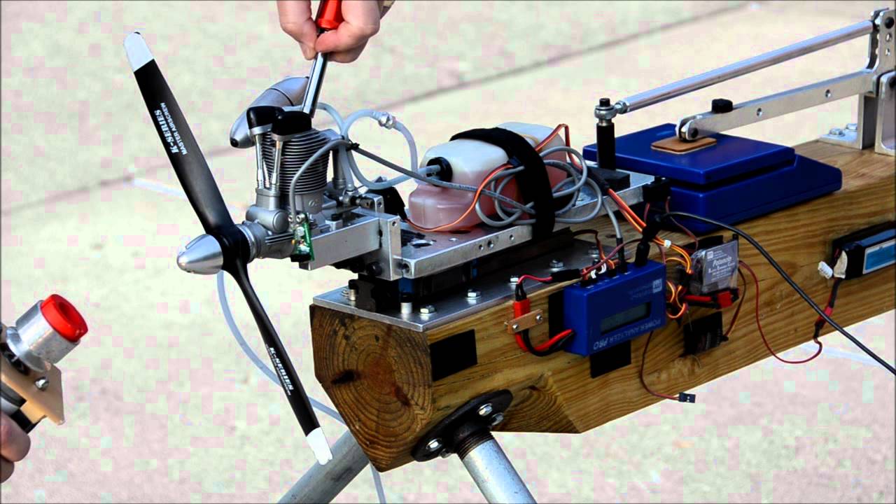 O.S. FS-95V Four Stroke Engine Test with Master Airscrew 14X6