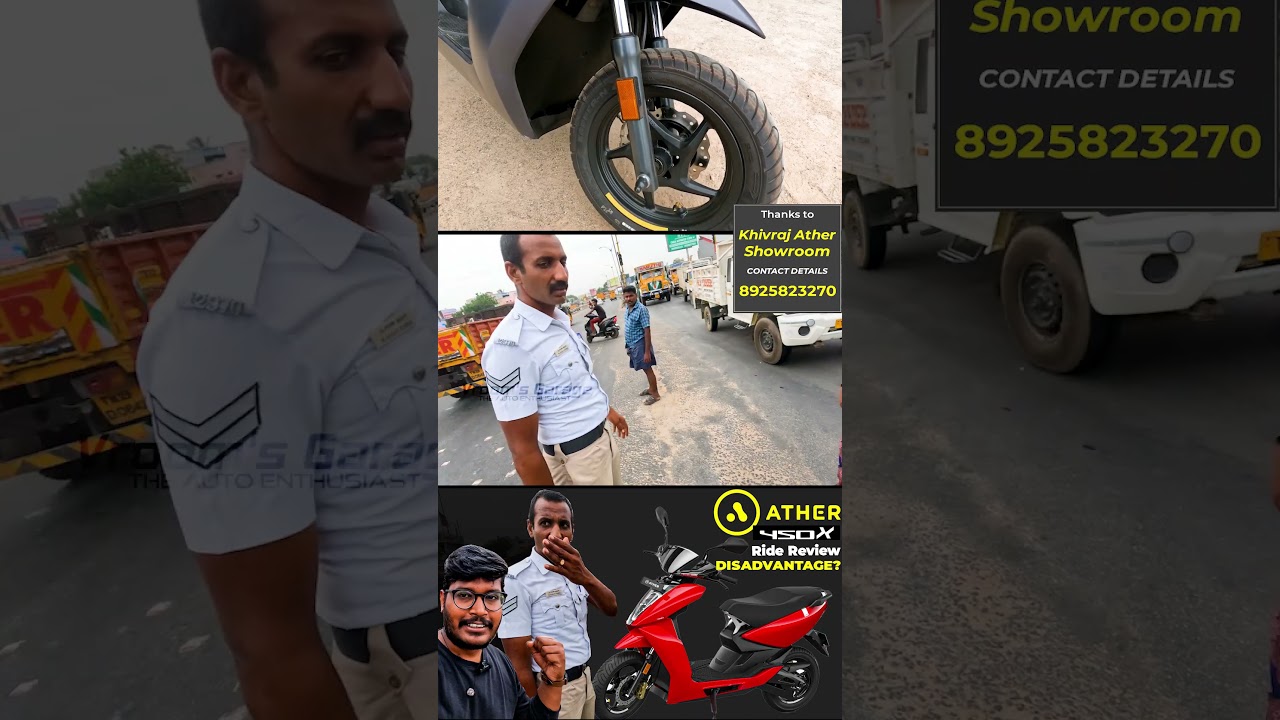 Traffic Police asking  Ather 450X 3.1 2023 | Ride Review | #ather | #shorts