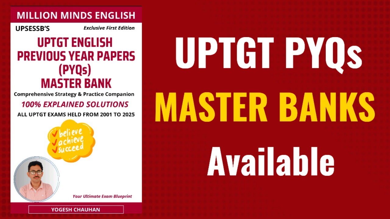 Million Minds English UPTGT ENGLISH PYQs Master Bank