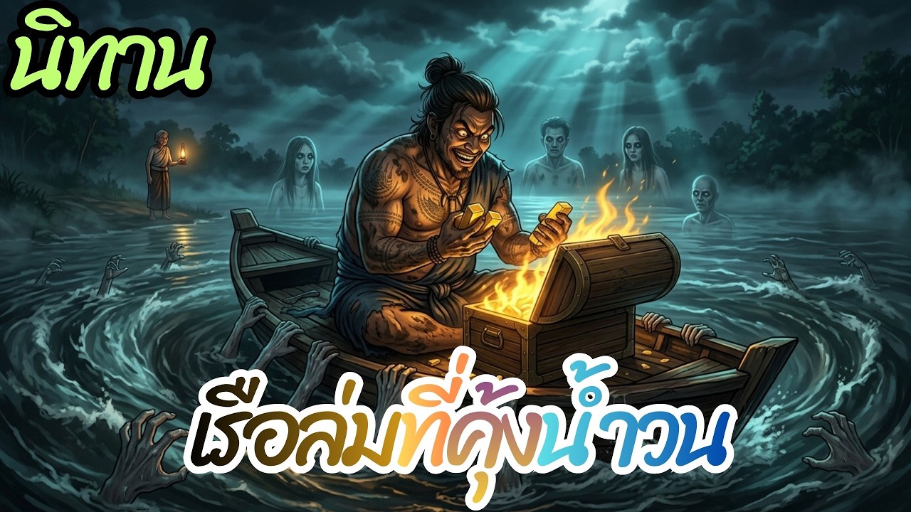 นิทาน  เรือล่มที่คุ้งน้ำวน   |นิทานก่อนนอน | นิทานมาใหม่ #นิทานก่อนนอน #นิทานสอนใจ
