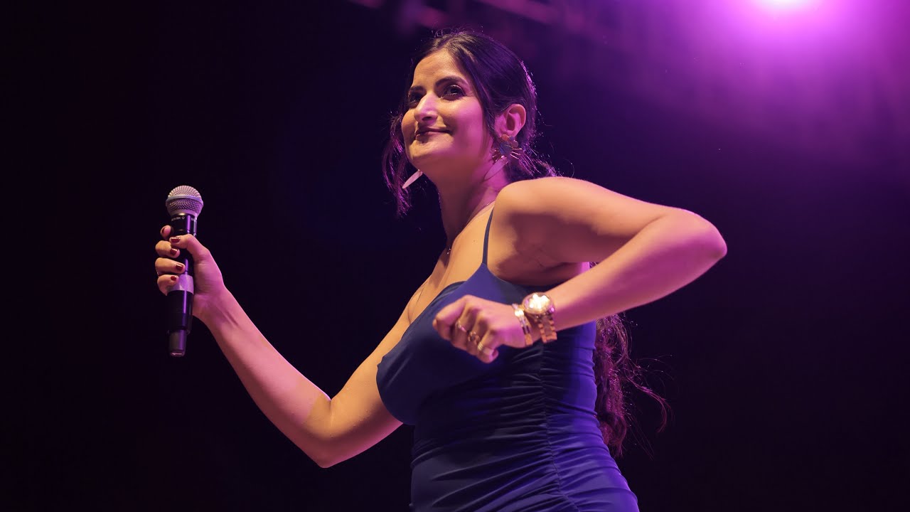 Anchor Upasna Chellani Hosting for Adani Group in Bhuj, Gujarat.