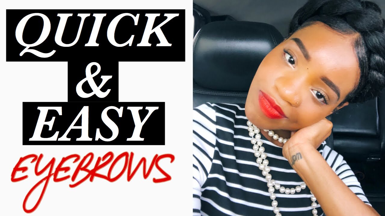 Quick and Easy “EYEBROW TUTORIAL” | This Will Never Fail You | Wonderoussunshine |