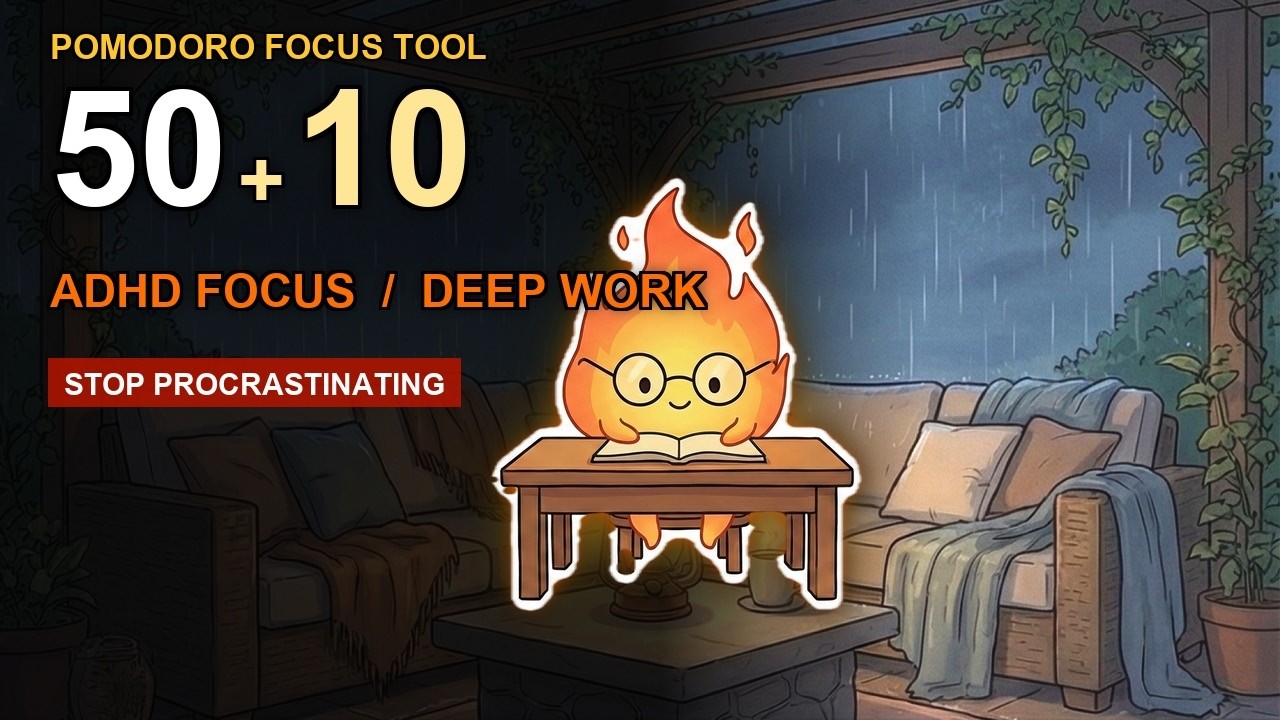 Can't Concentrate? 🐱 | 2-Hour Pomodoro [ADHD / Anxiety Focus] | Lofi Study with Taki