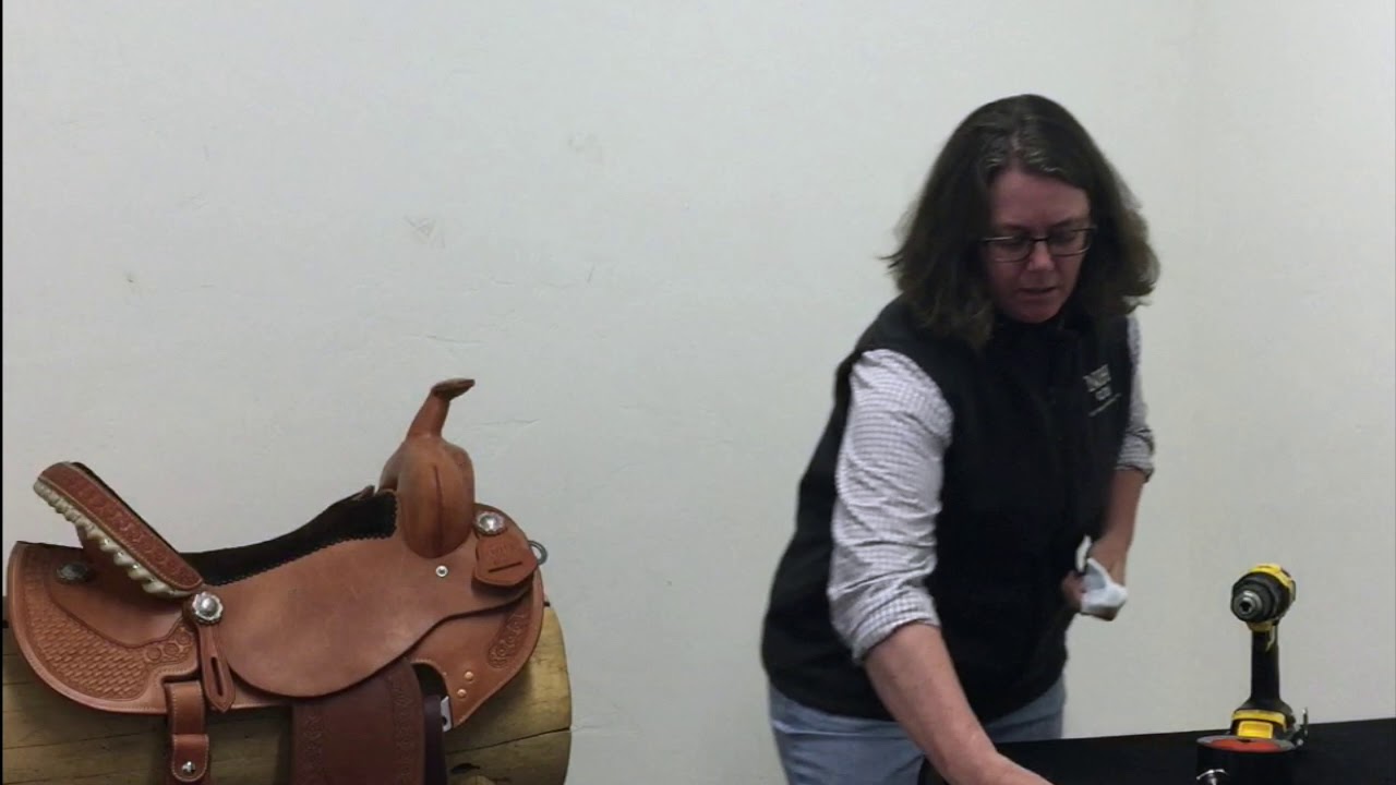 How to change a domed concho on your western saddle