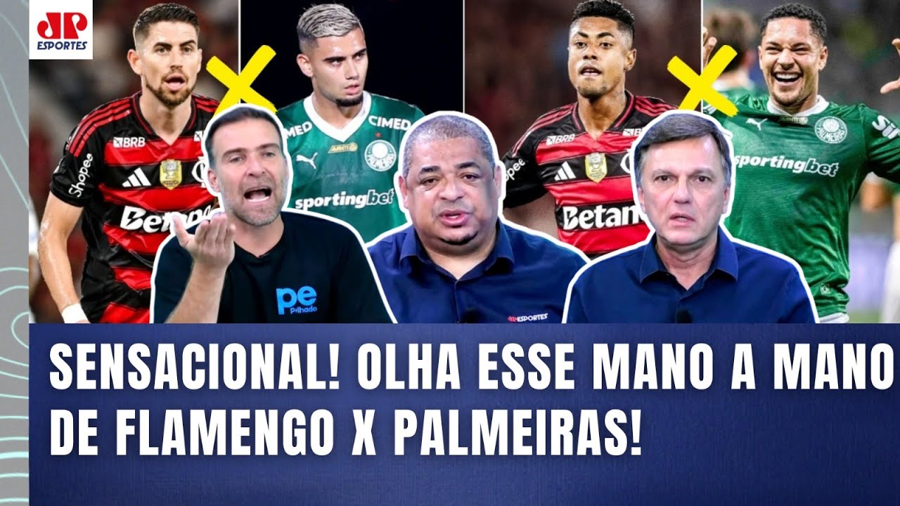 QUE FO**! OLHA esse MANO A MANO SENSACIONAL de Flamengo x Palmeiras antes da FINAL da Libertadores!