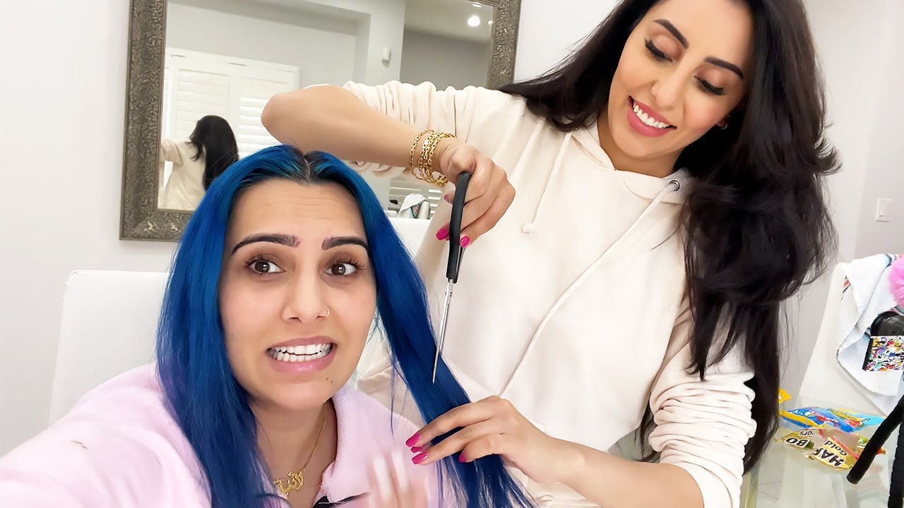 GIVING MY SISTER IN LAW A HAIRCUT I The Zaid Family