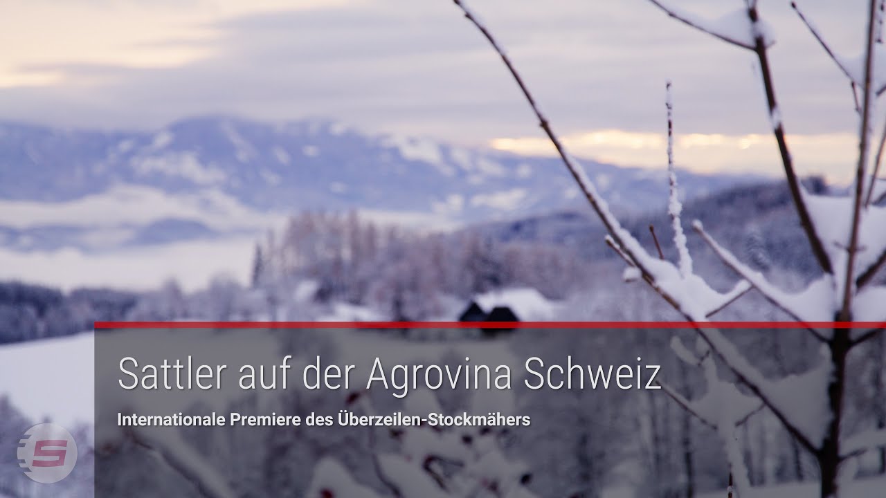 Sattler mit Neuheit auf der Agrovina in der Schweiz