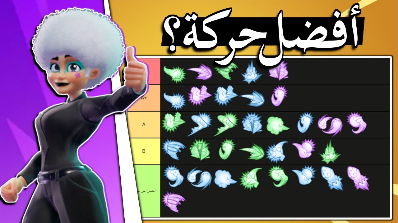 قيمت كل حركات رامبل فيرس (الحركة هذي طلعت رهيبة 🤣) | Rumbeverse Tier list