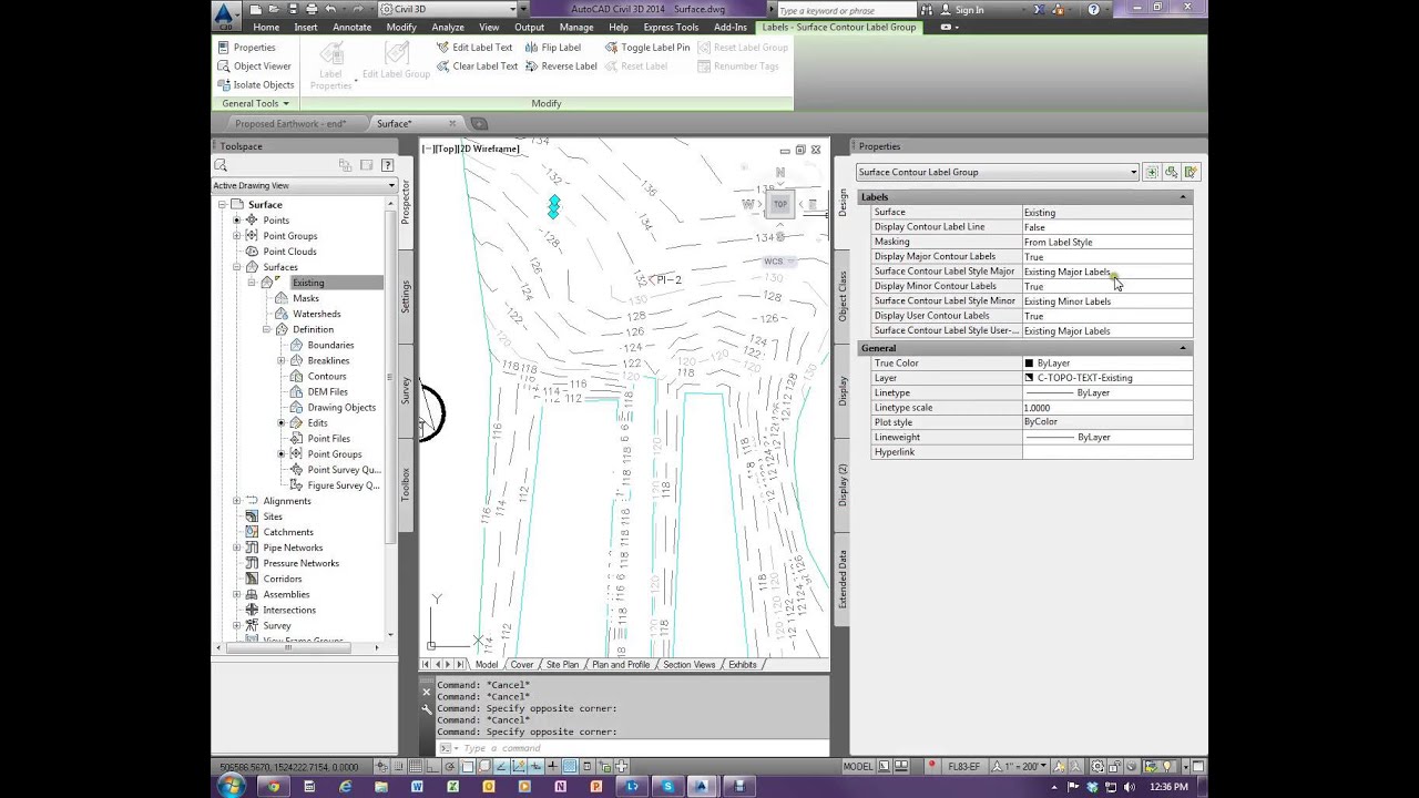 3 Labeling Surfaces and Making Adjustments to Contour Label Text Size