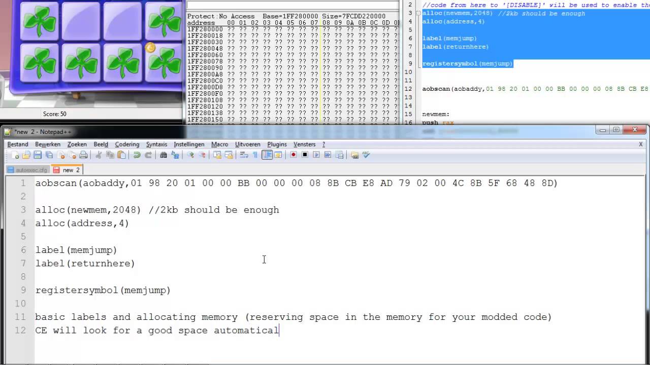 CE aobscan tutorial by distiny