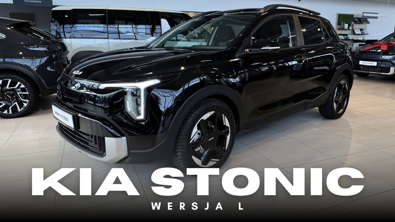 2026 Kia Stonic [1.0 T-GDI 100KM 6MT] wersja L w kolorze Aurora Black | Prezentacja 4K
