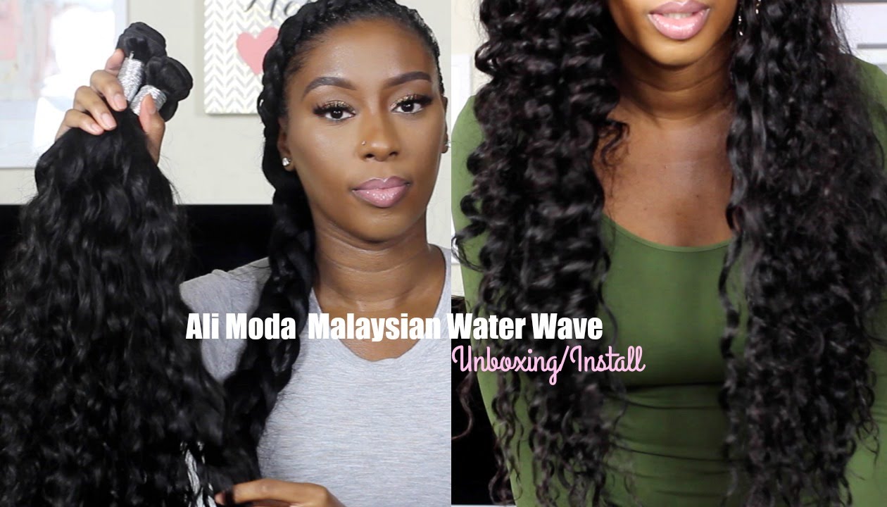 Ali Moda Malaysian Water Wave Hair|Unboxing & Install
