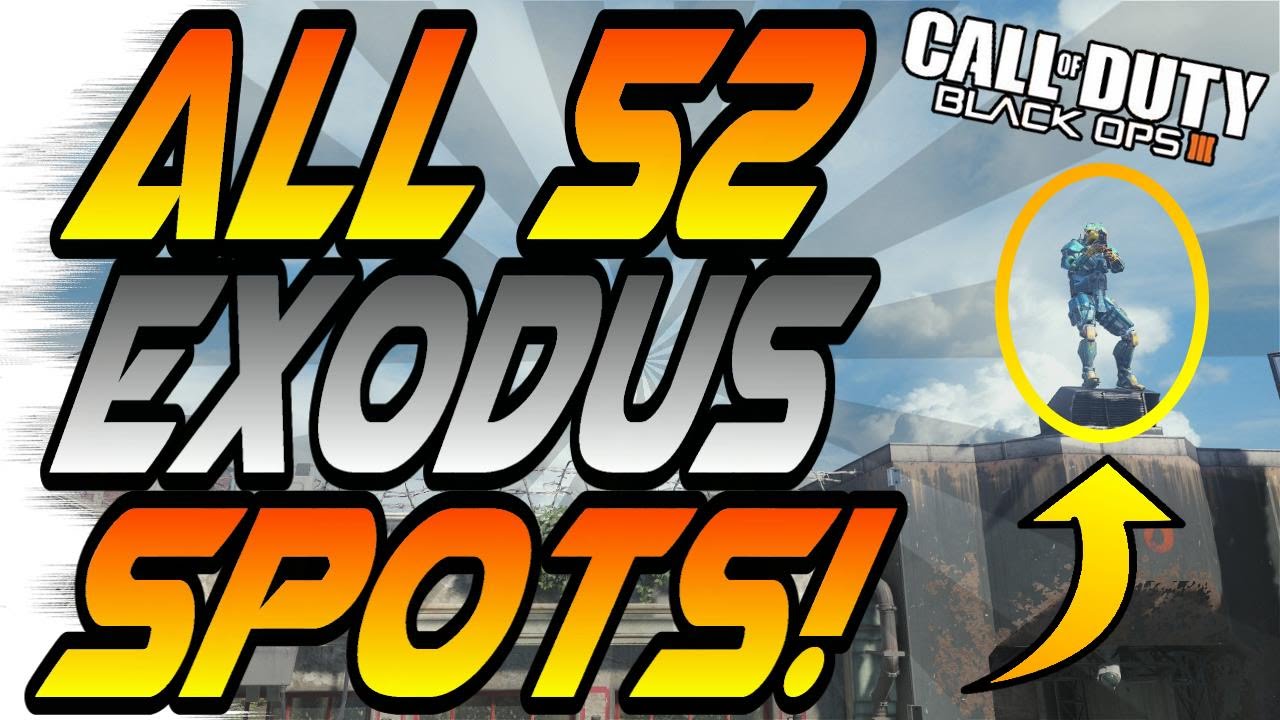 ALL 52 EXODUS SPOTS & GLITCHES! - Ledges, Hiding Spots, Lines of Sight (Black Ops 3/BO3 Tricks)