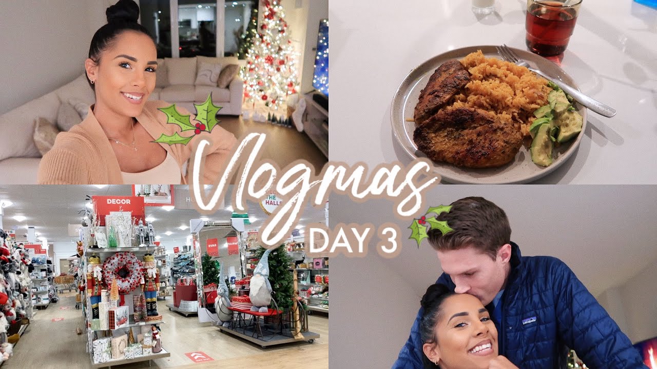 VLOGMAS DAY 3 | Cook With Me, Homegoods, Hygiene Routine