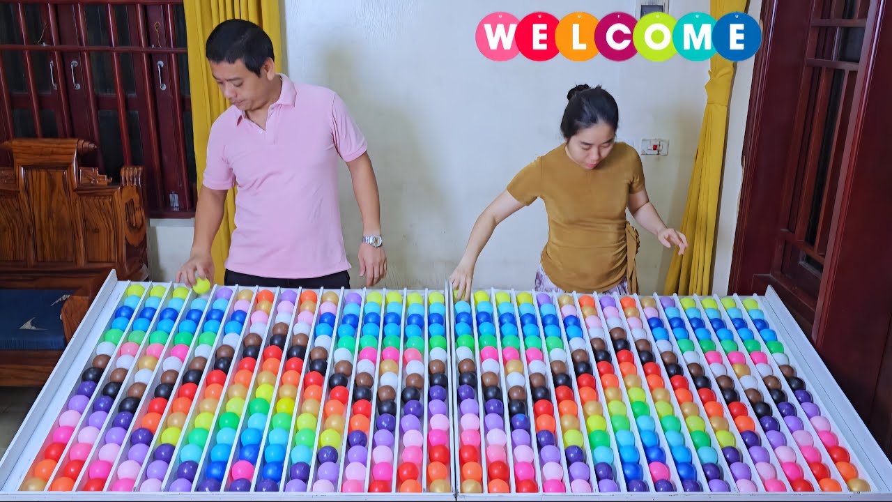 🌈🔥🆚️ Color Ball Sorting Game | Satisfying ASMR & Puzzle Duel - Who's the Winner?  Level 09