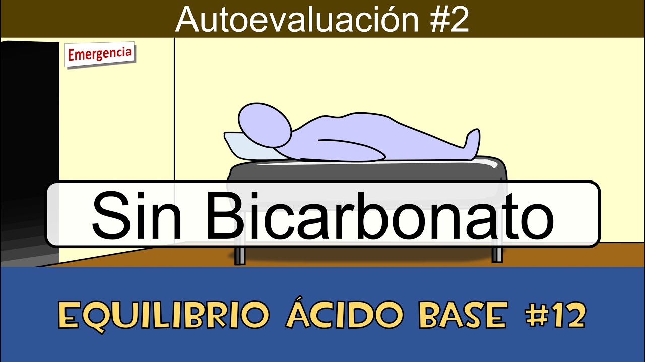 Equilibrio ácido base #12 💉 Autoevaluación 2 - Sin Bicarbonato