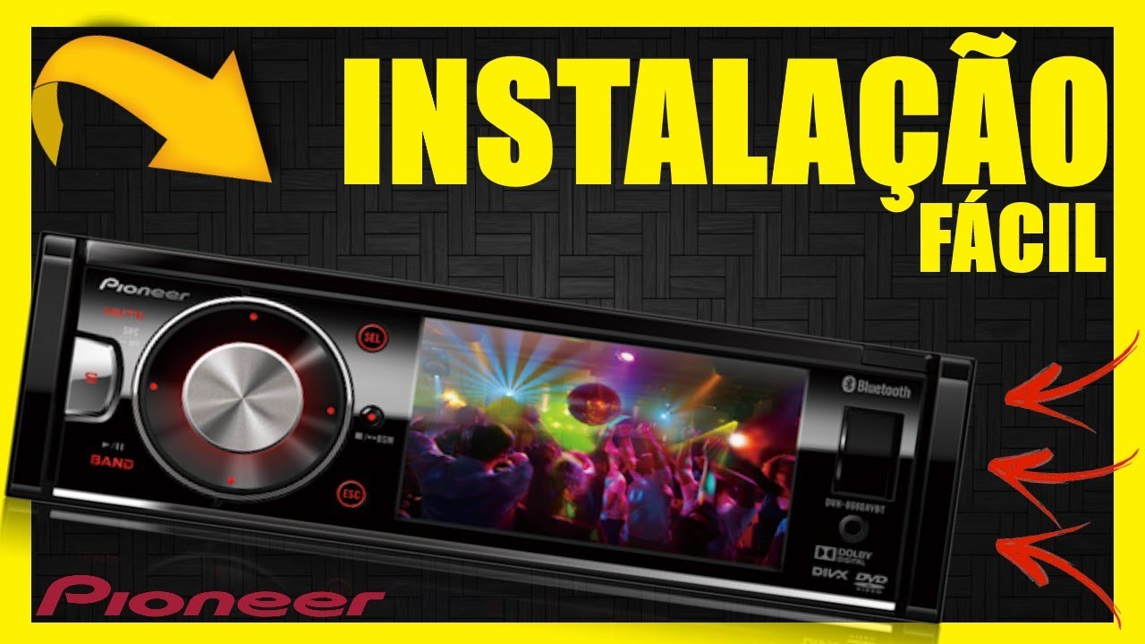 Como instalar DVD PIONEER DVH-7780AV Player Automotivo com Tela de 3" 