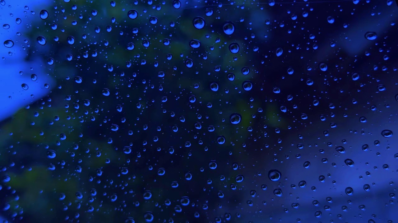 Live 24/7 - Rain Sounds & Rain On Window with for Deep Sleep 🌩️ Dark Screen Rain for Sleep, Study