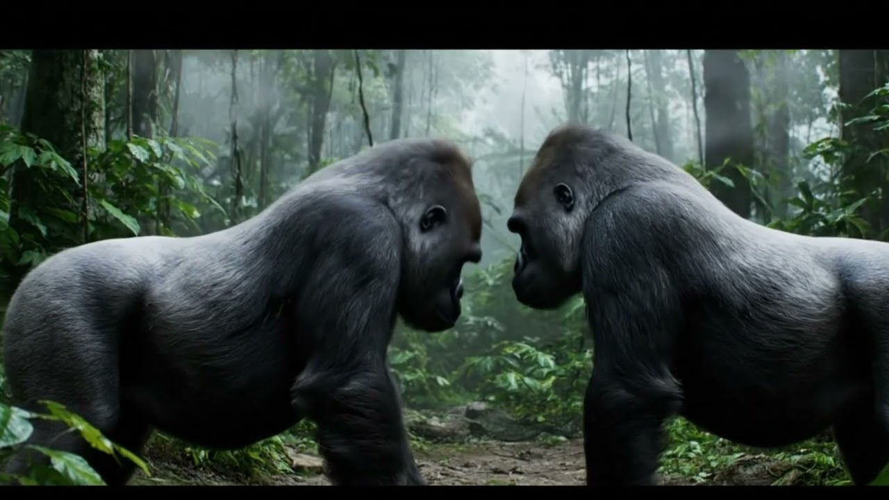 Two Gorillas Fight for Power! 🦍🔥 Who Will Win?