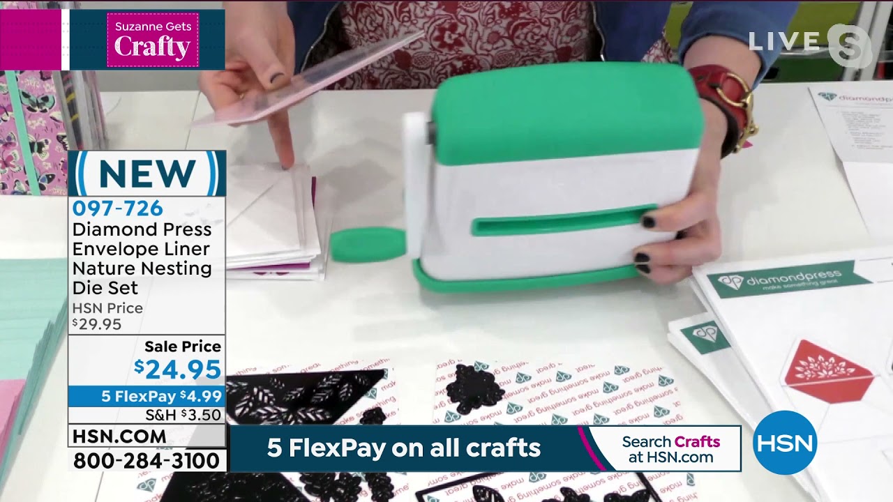 Diamond Press Envelope Liner Nature Nesting Die Set