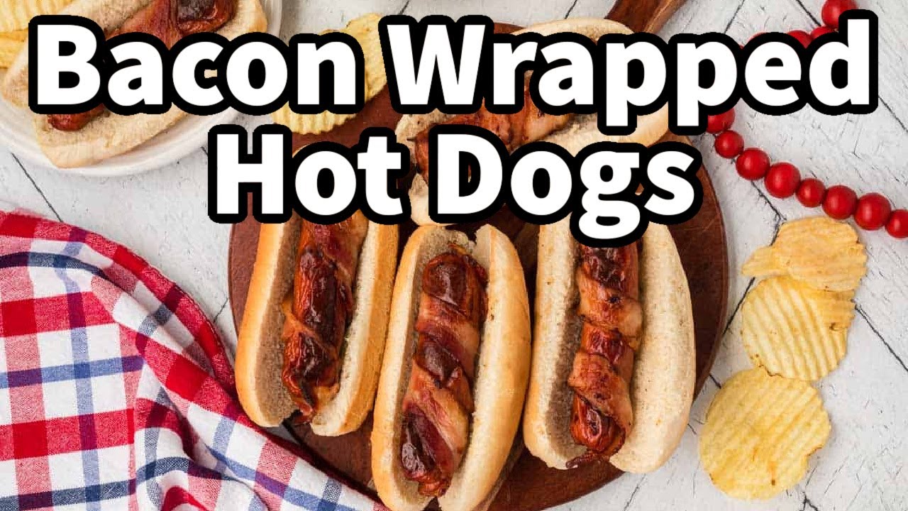 How to Make Bacon Wrapped Hot Dogs 🌭