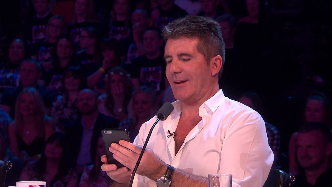 David gets up close and personal with Simon | Semi-Final 2 | Britain's Got Talent 2015