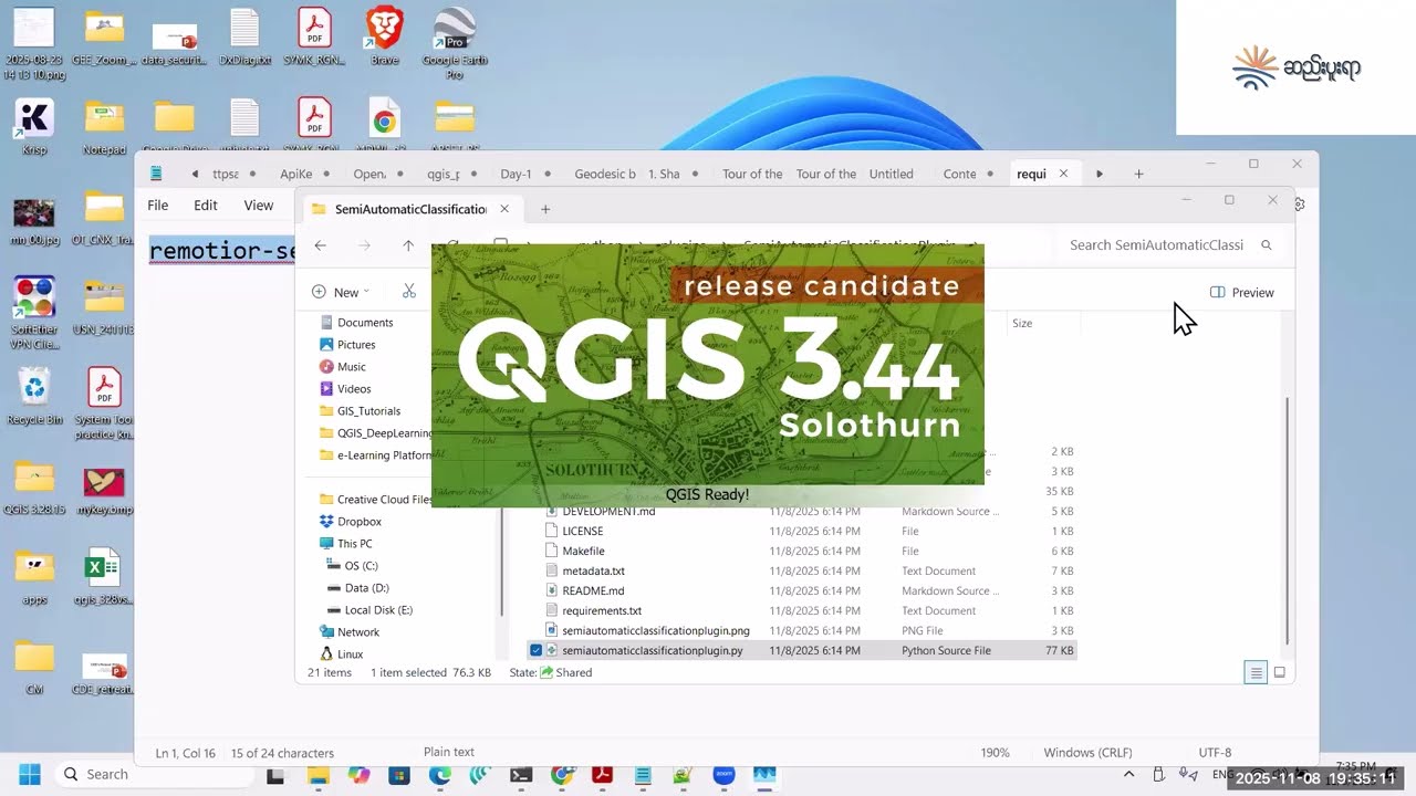 Zoom 1: RS Basic - QGIS SCP Plugin - module 1 - SCP Plugin Intro