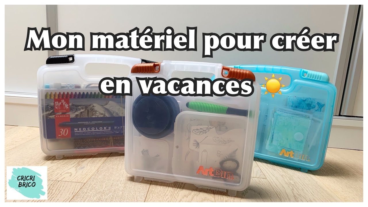 Carterie - Mon matériel pour créer en vacances sans scraproom - Scrapbooking