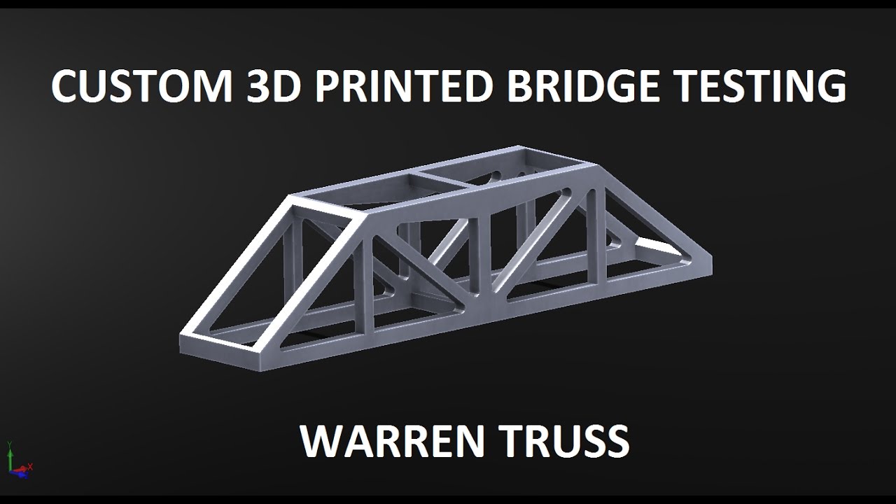 3D Printed Warren Truss Test