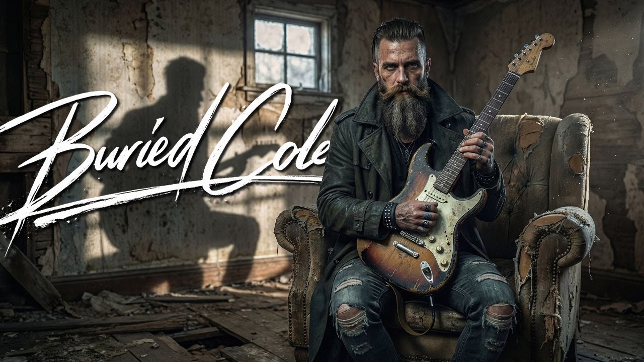 I Sleep With Shadows | Dark Blues Rock Song MUSIC VIDEO by Buried Cole 🎧🎵♪