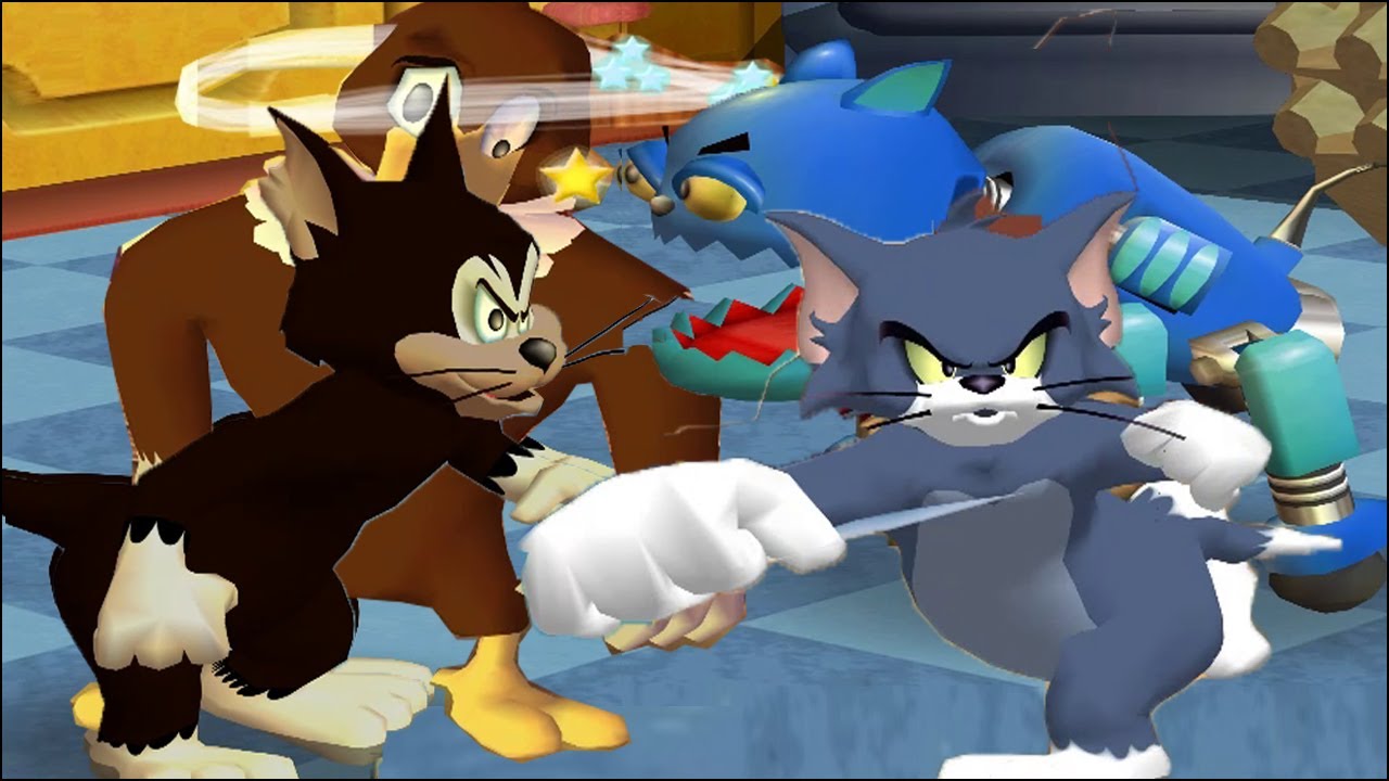 Tom and Jerry in War of the Whiskers Tom Vs Eagle Vs Butch Vs Robot Cat (Master Difficulty)