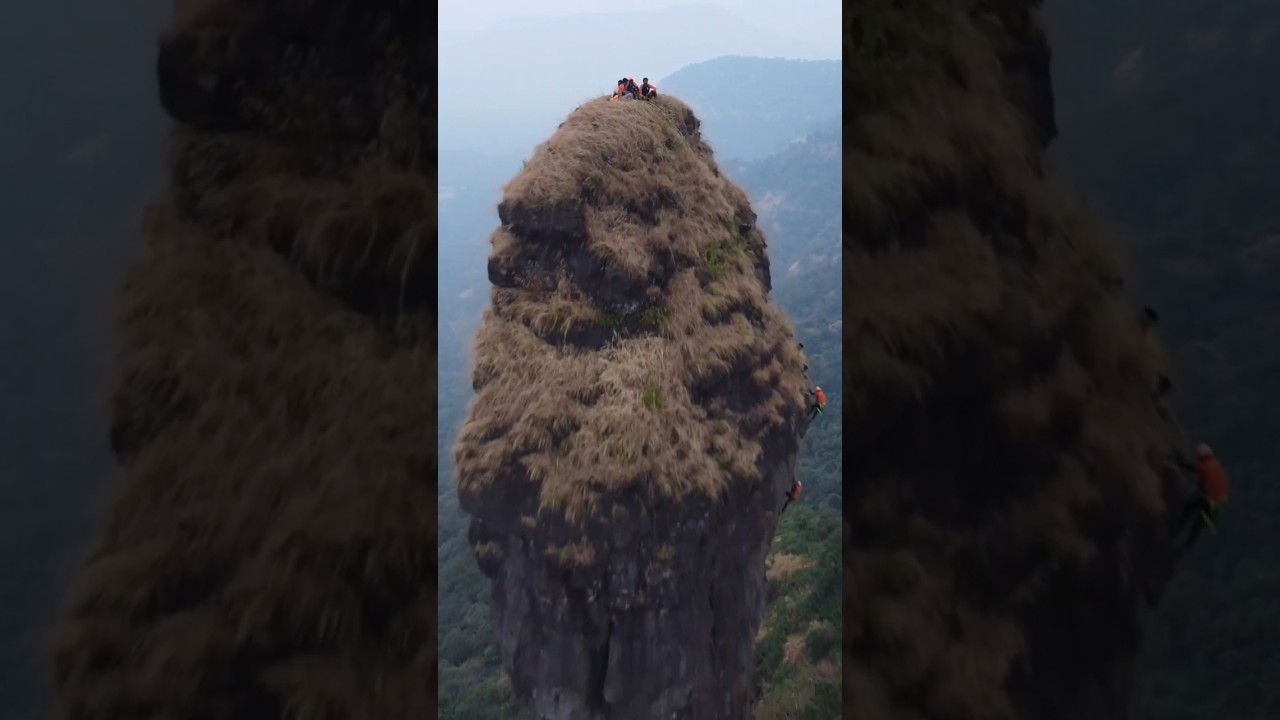 India's Most Dangerous 90&deg; pinnacle | Vajir Pinnacle #adventure