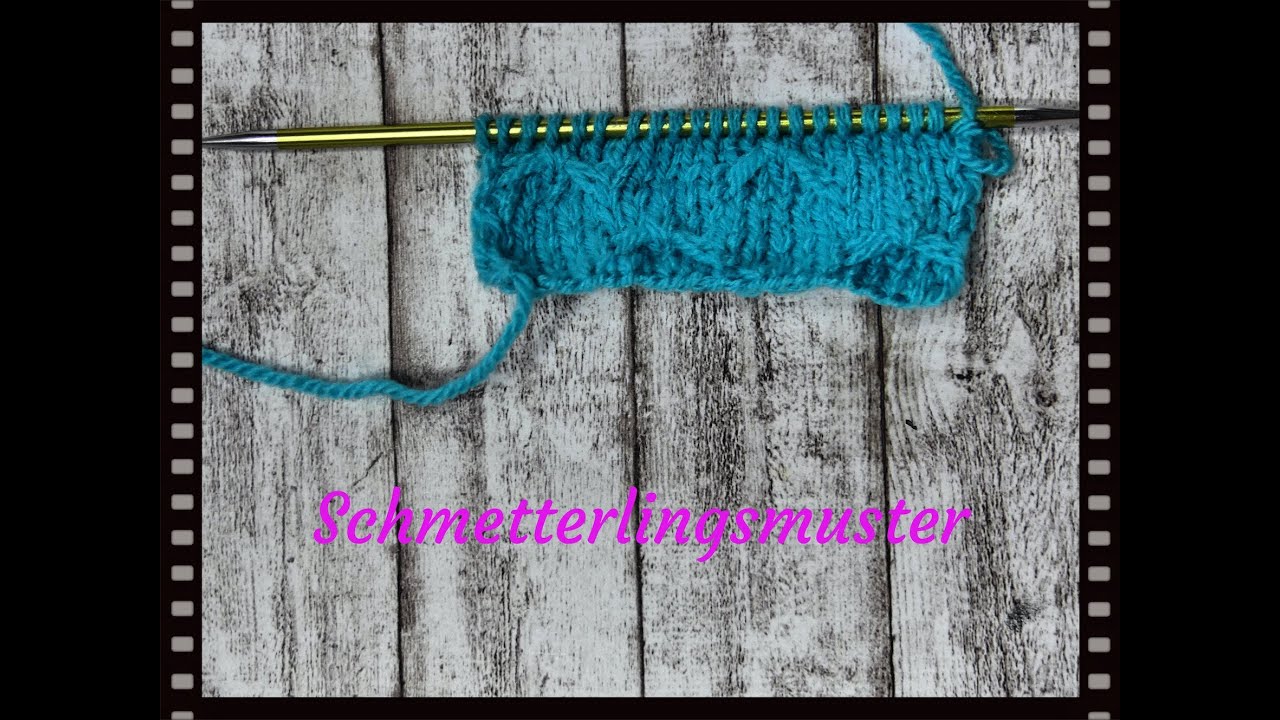 Schmetterlingsmuster stricken