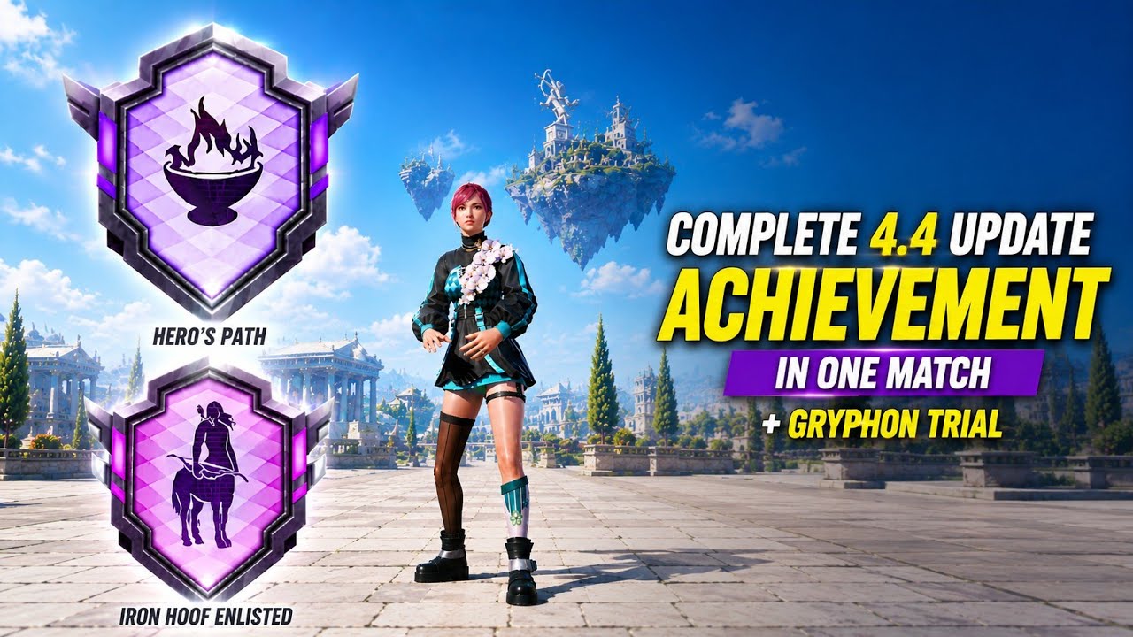How To Complete 4.4 Update Achievement (Hero's Crown / Iron Hoof ) In PUBG Mobile & BGMI 4.4 Update
