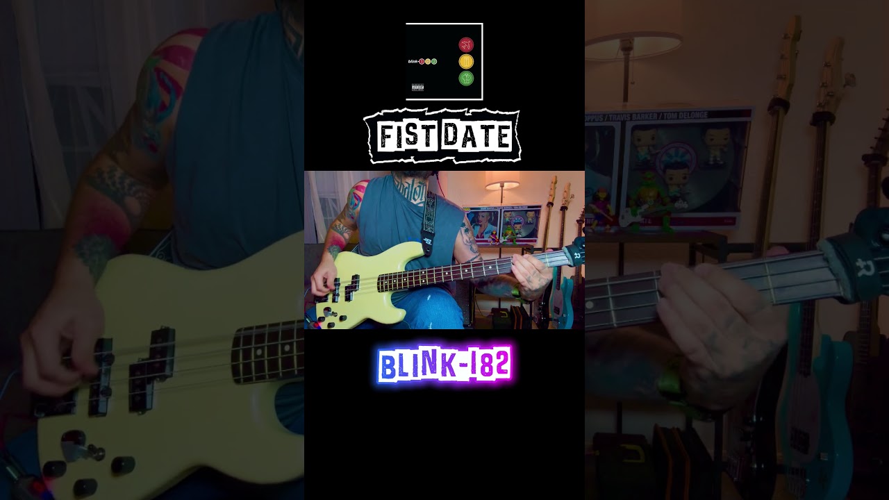 Blink-182 - First date - Bass cover #blink182cover #bass #fypシ #music #blink182bass #punkrock