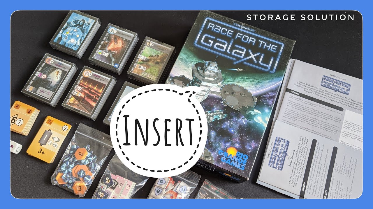 How to Fit 4 Race for the Galaxy Expansions in 1 Box!
