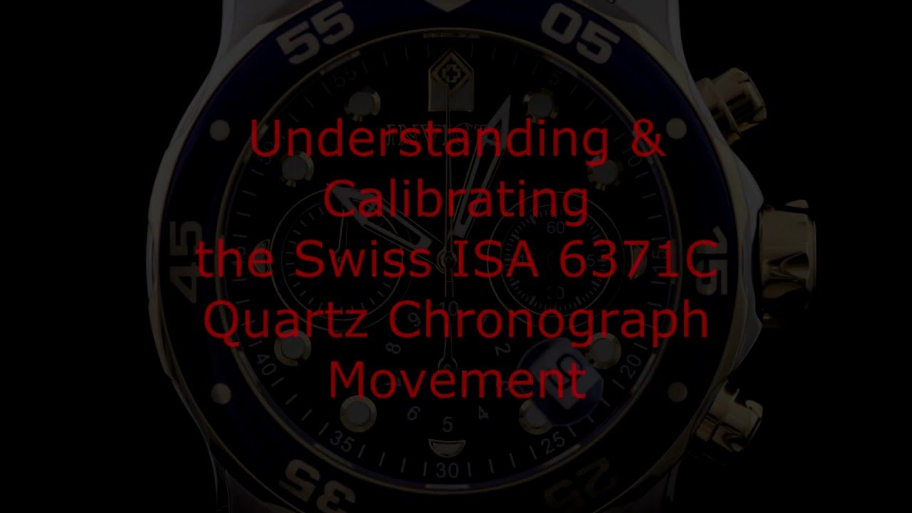 How to Operate and Calibrate the Swiss ISA 6371C Quartz Chronograph Movement