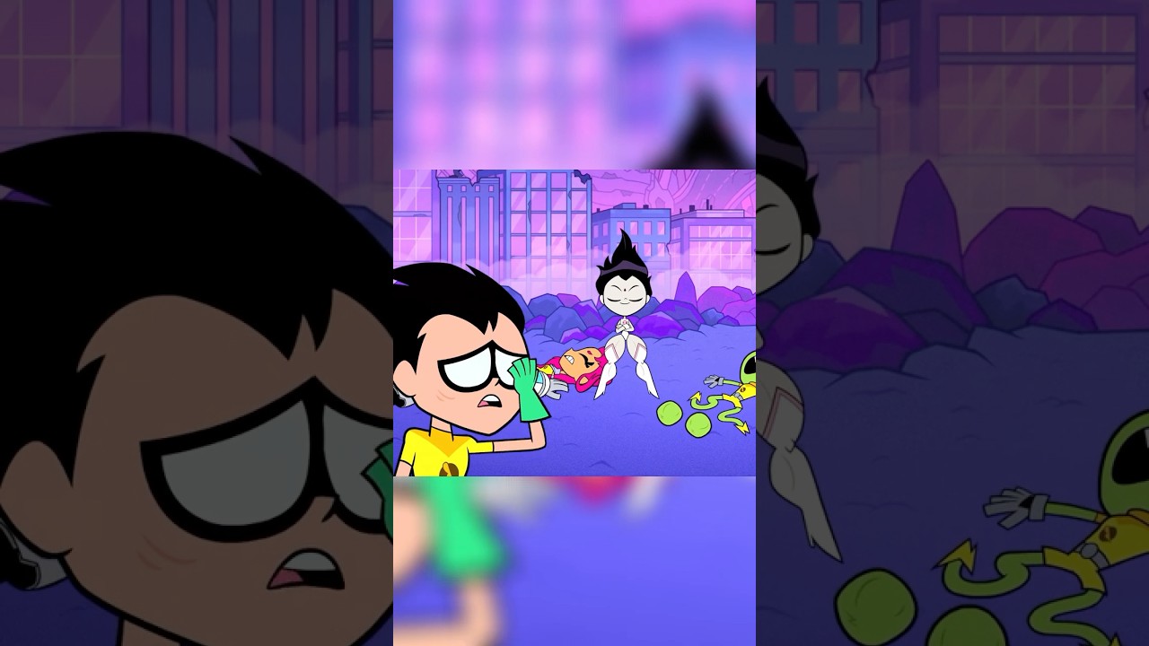 Raven fights the Titans! #teentitans #dc #shorts #reels #funny
