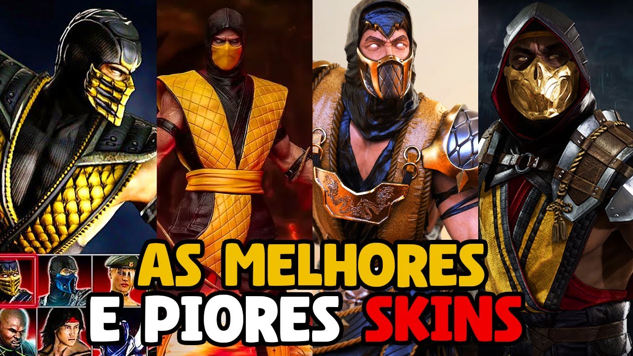 Rankeando TODAS as Skins Base do Scorpion em Mortal Kombat