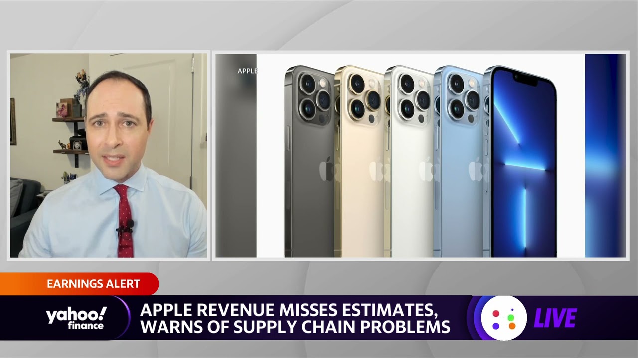 Apple revenue misses estimates, warns of supply chain problems