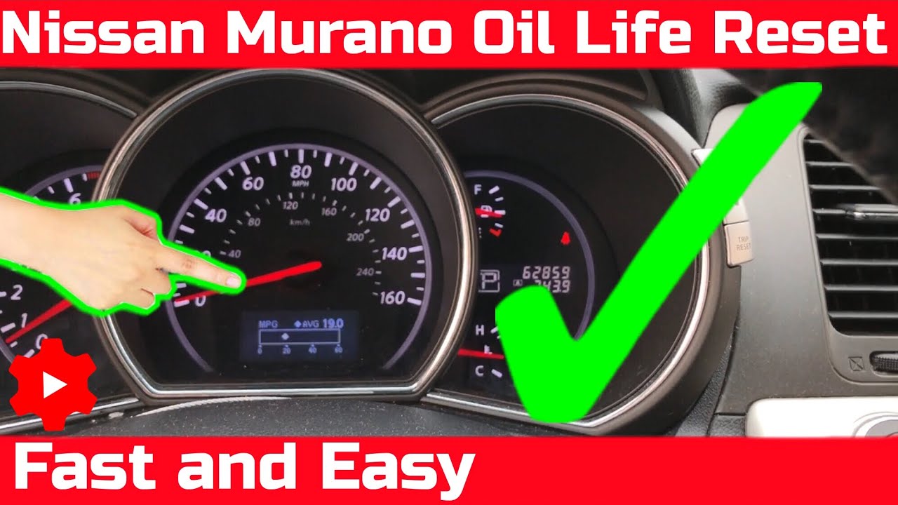 Сброс срока службы масла Nissan Murano 2008 - 2014