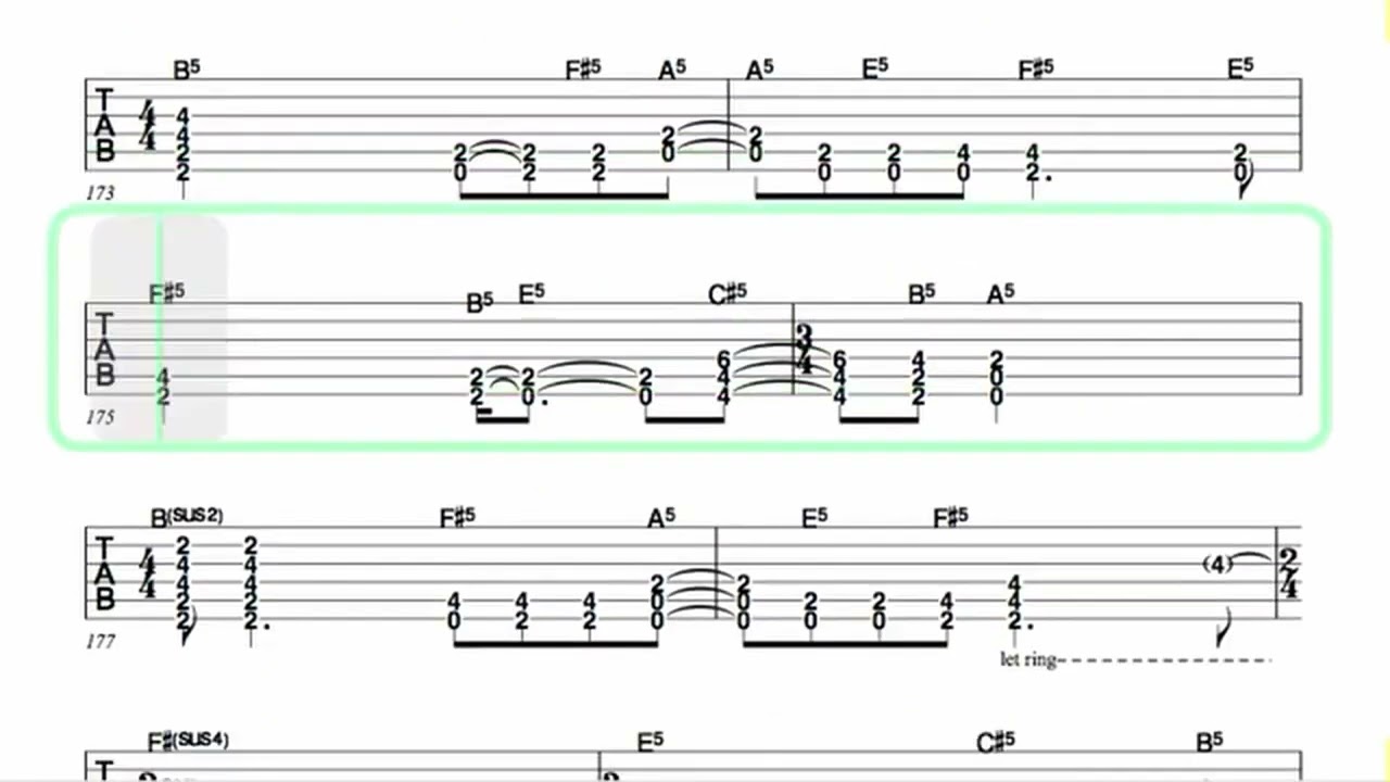 DREAM THEATER ● Trial of Tears [ Isolated Guitar 1 + TAB ]